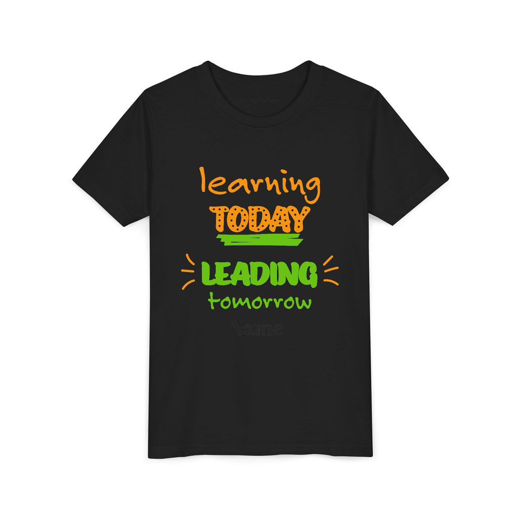 Personalized Youth Tee - Learning Today Leading Tomorrow