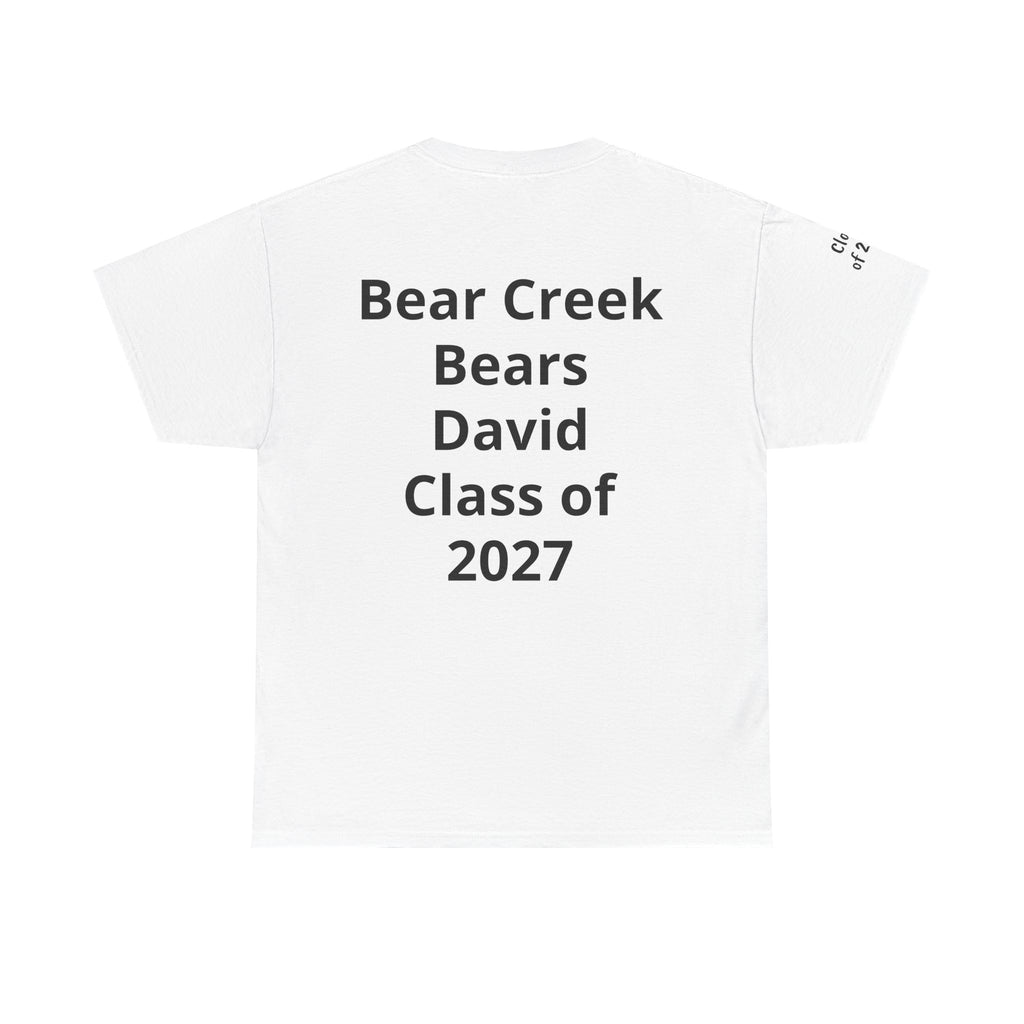 Personalized "Class of" and School pride, Back to School-Unisex Heavy Cotton Tee