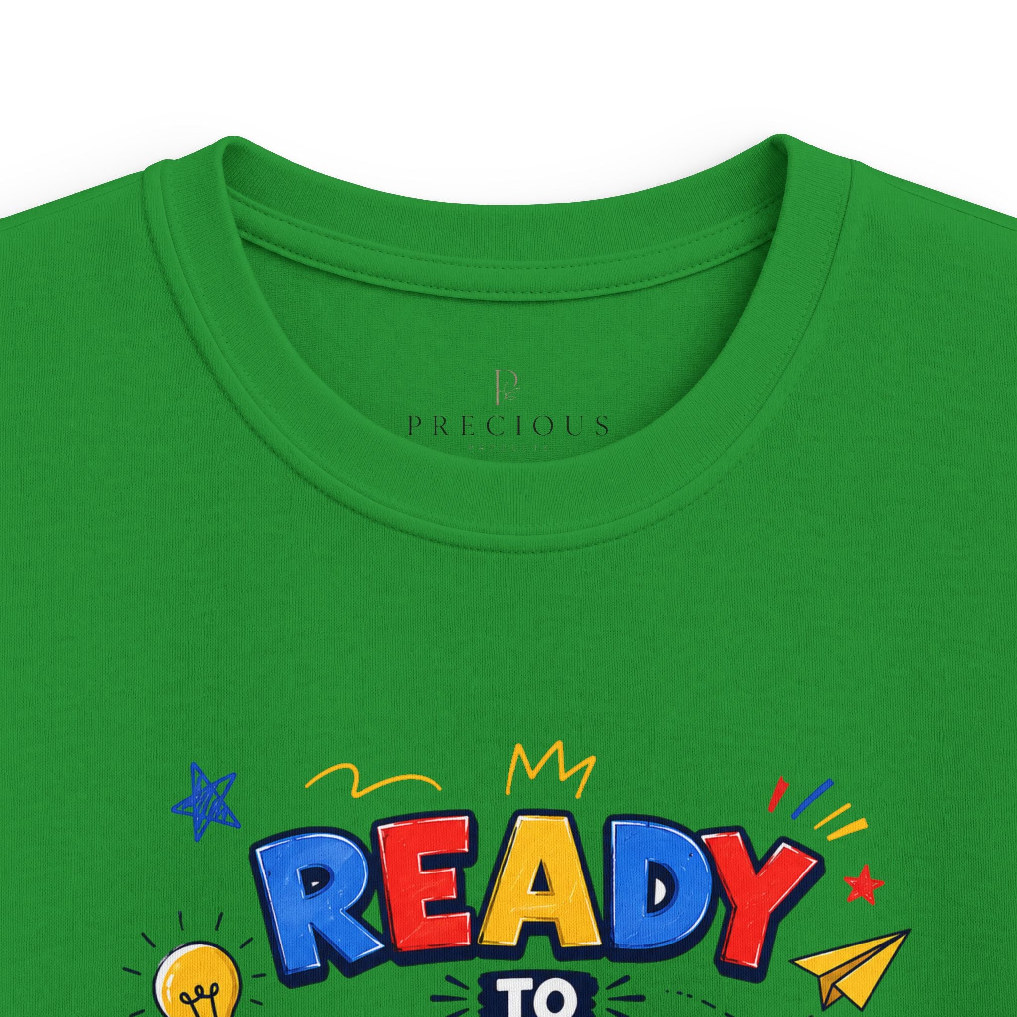 Kids Softstyle Tee- Personalized back to school, with Name, grade, and school survival kit