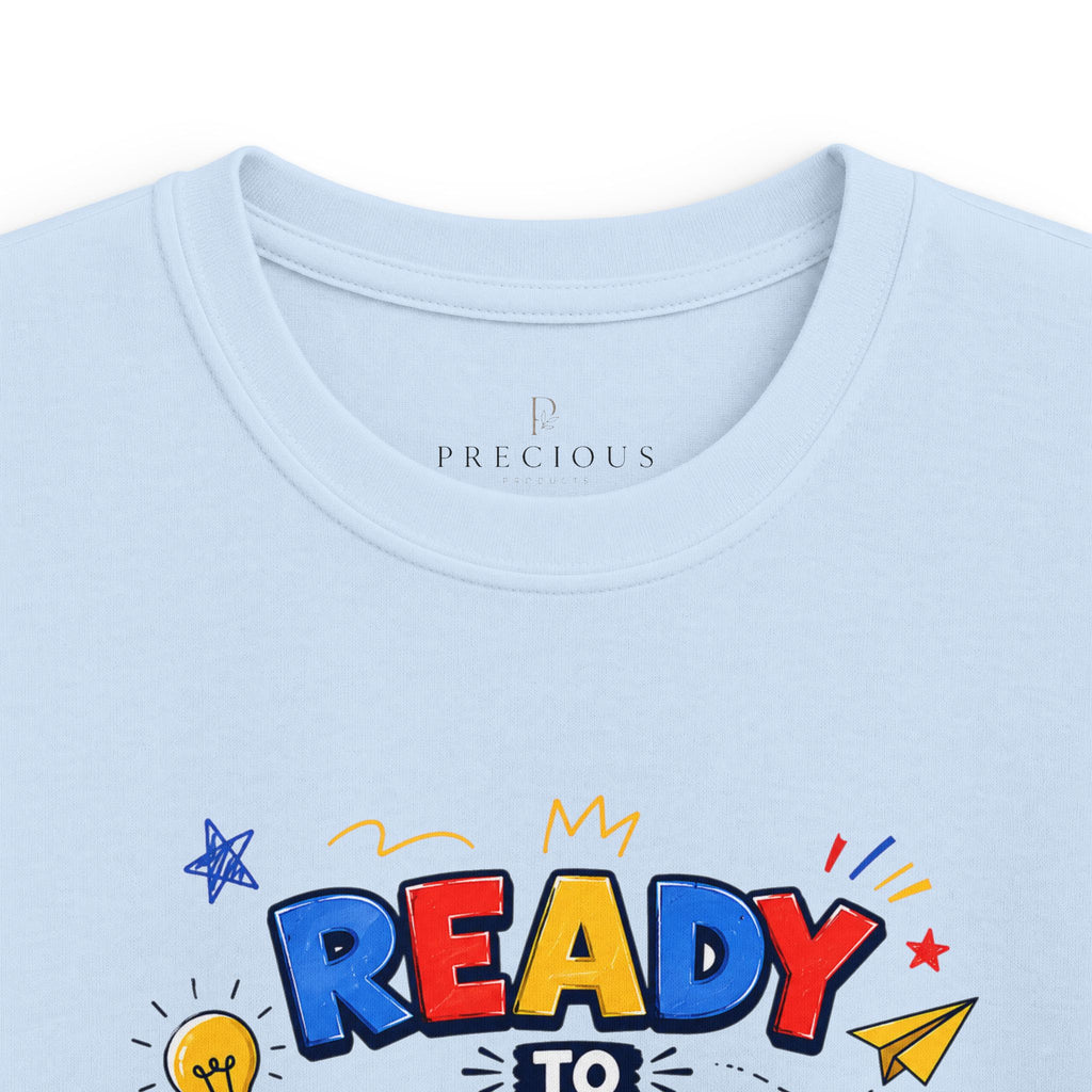 Kids Softstyle Tee- Personalized back to school, with Name, grade, and school survival kit