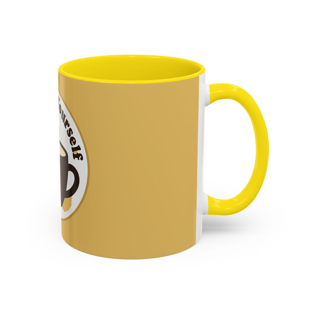 Personalized Espresso Yourself Accent Coffee Mug - Funny Coffee Lover Gift (11/15oz)