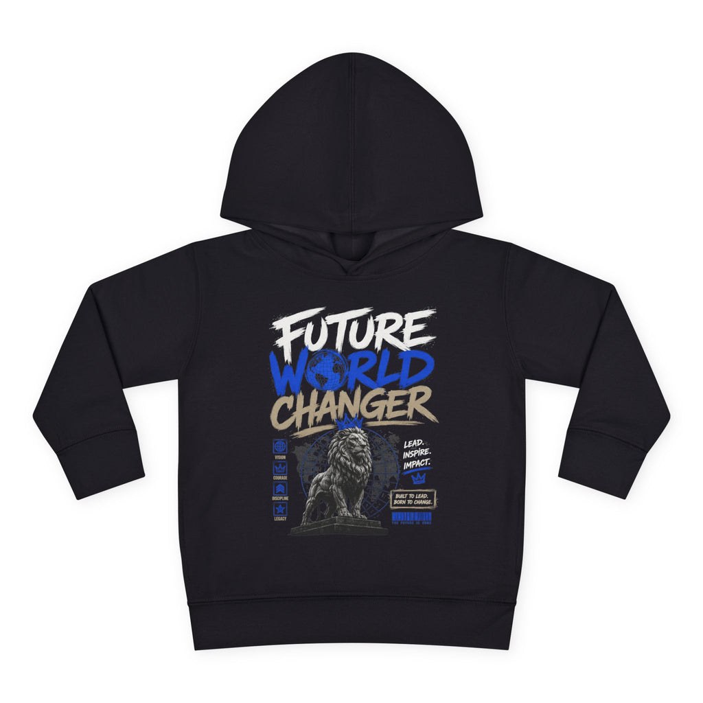 Toddler Hoodie — "Future World Changer" Lion Pullover