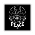 Peace Hand Kiss-Cut Sticker — Retro Victory Sign Sticker for Laptops & Journals