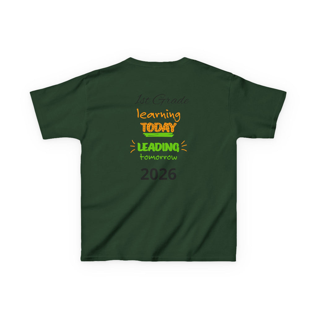 Kids 'Boss' Personalized T‑Shirt — Colorful Crayon Design (Custom Name)
