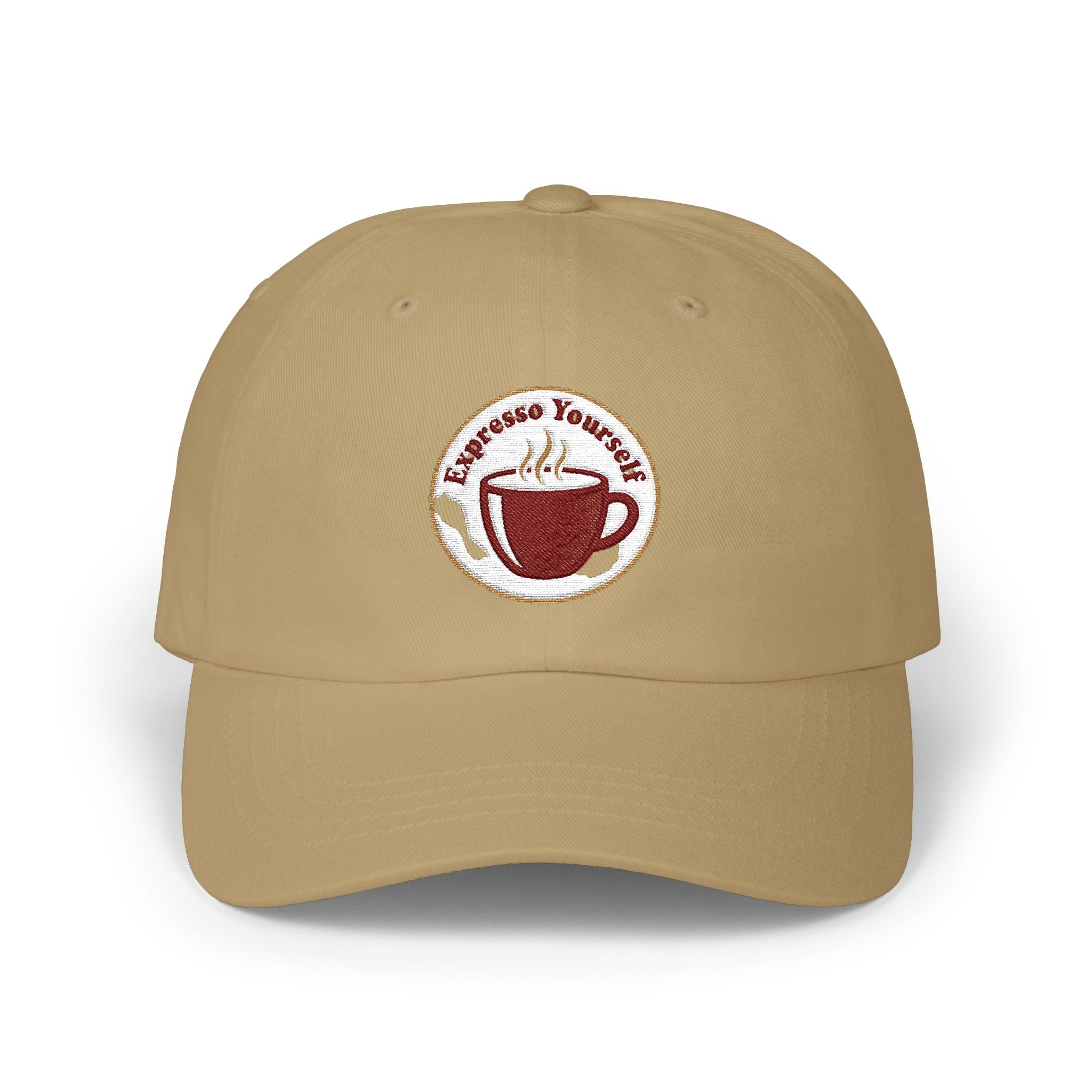Coffee Yourself Dad Cap – Embroidered Espresso Cup Baseball Hat