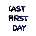 Last First Day Sticker - Blue Handwritten Kiss-Cut Decal for Laptops, Back-to-School & Graduation