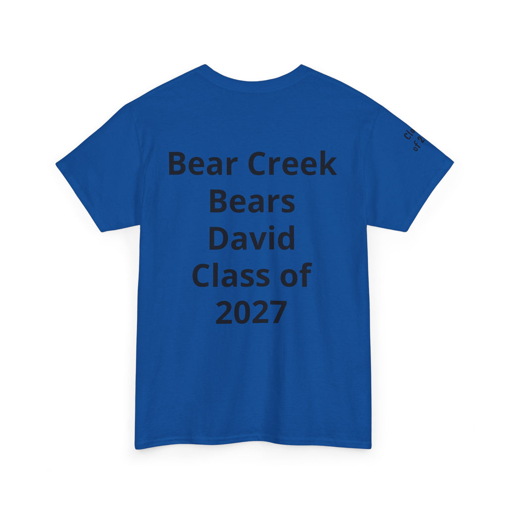 Personalized "Class of" and School pride, Back to School-Unisex Heavy Cotton Tee