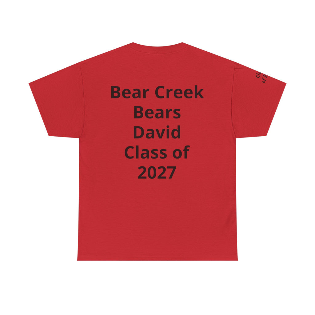 Personalized "Class of" and School pride, Back to School-Unisex Heavy Cotton Tee