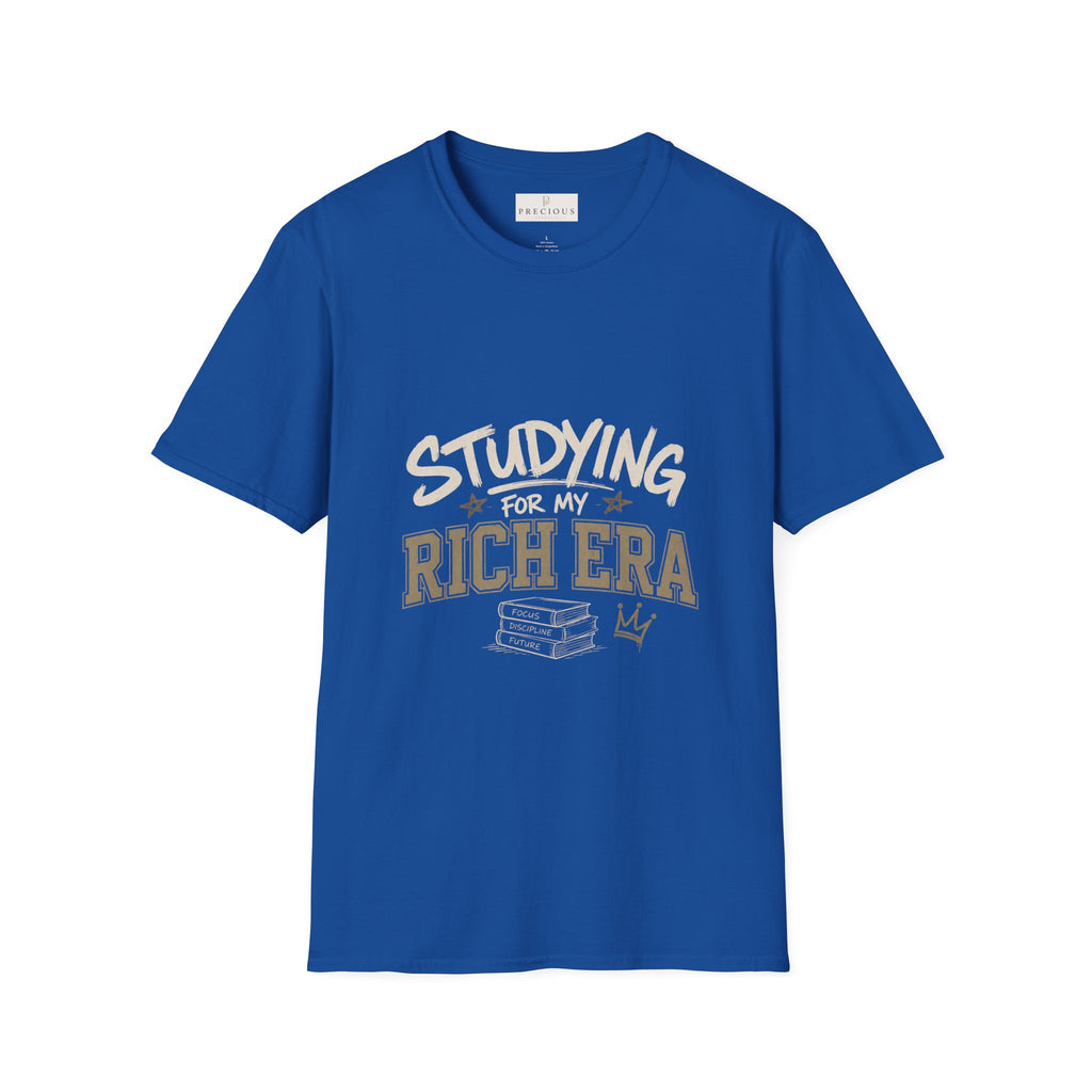 Personalized "Studying For My Rich Era", "Fear Less Do More" comfortable unisex T-Shirt