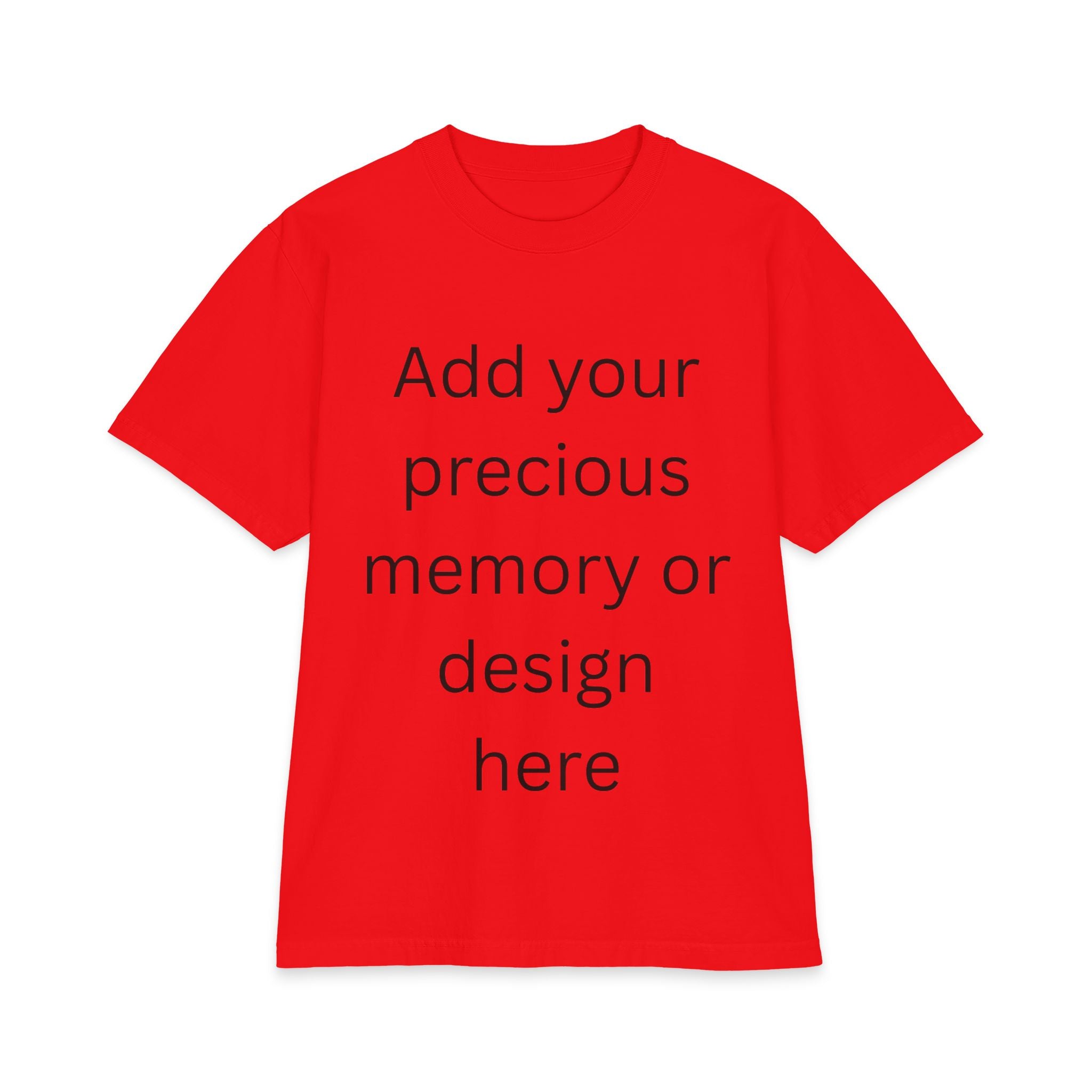 Custom Precious Photo & Memory T-Shirt — Personalized Short Sleeve