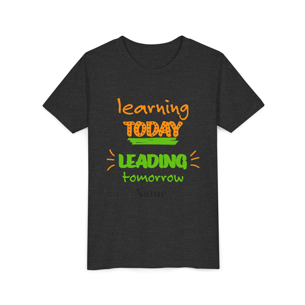 Personalized Youth Tee - Learning Today Leading Tomorrow