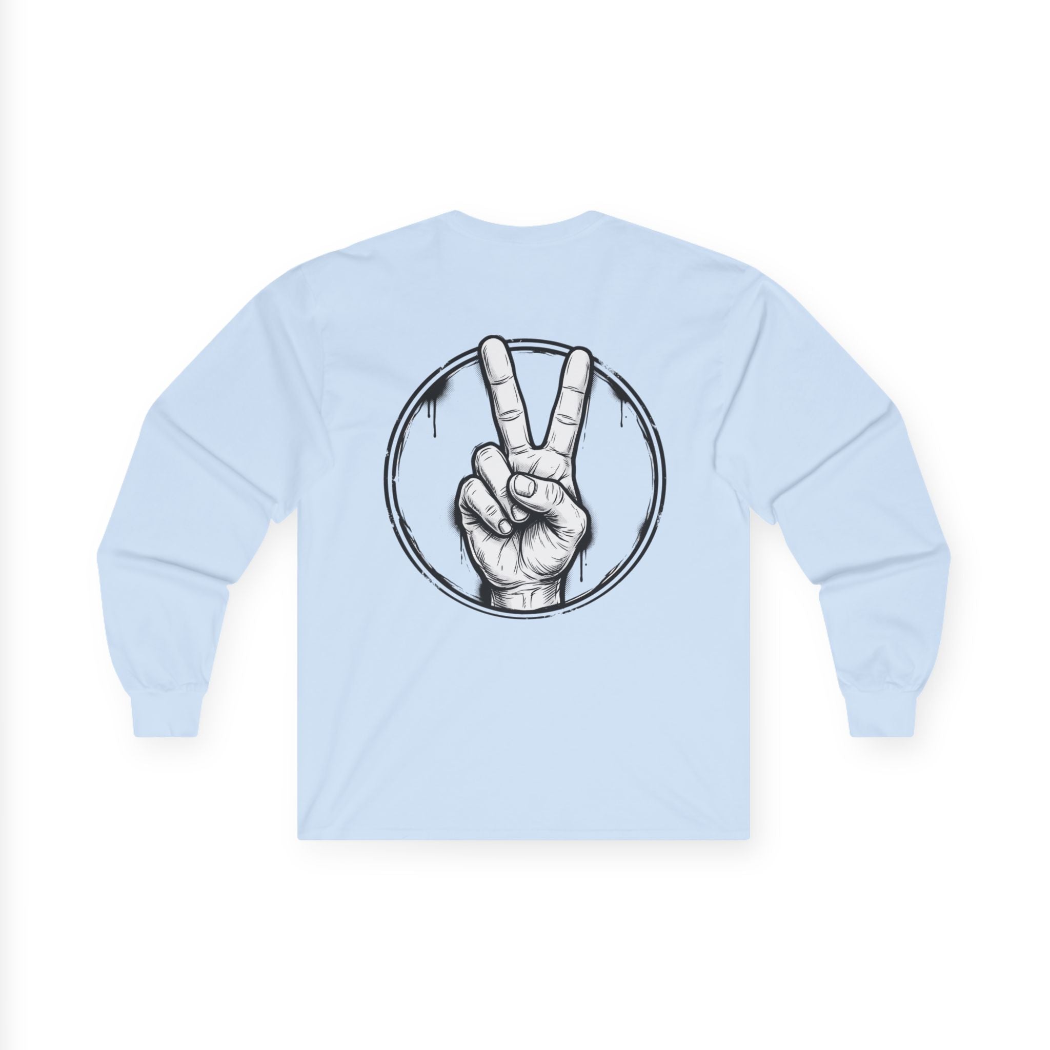Funny Bulldog Peace Long Sleeve Tee — "I'm Not Arguing, I'm Explaining Why I'm Right"