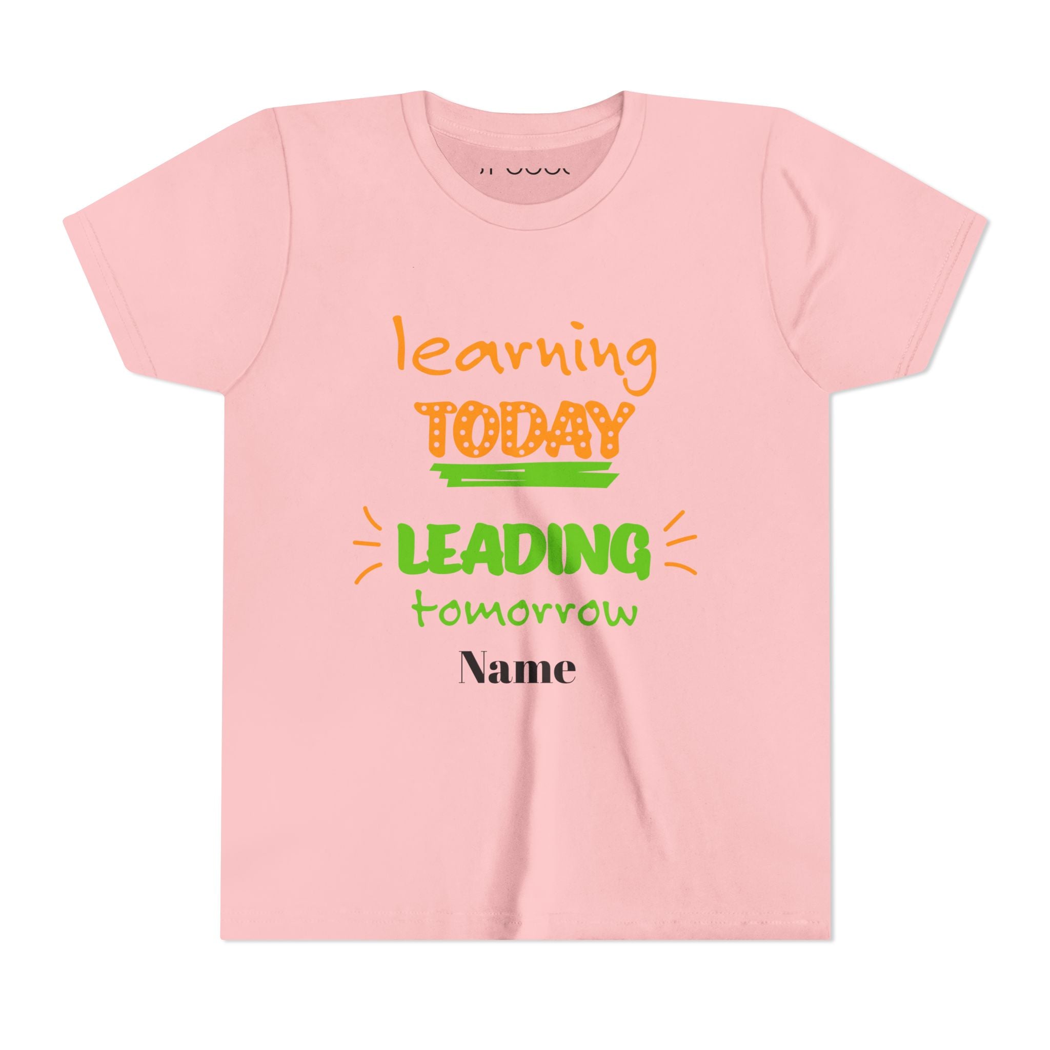 Personalized Youth Tee - Learning Today Leading Tomorrow
